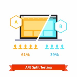 ab test split screen laptop